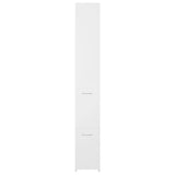 Bathroom Cabinet White 25x26.5x170 cm Engineered Wood