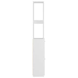 Bathroom Cabinet White 25x26.5x170 cm Engineered Wood - 45-Degree Angle