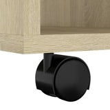 Rolling Cabinet Sonoma Oak 60x35x75 cm Engineered Wood - Extra Image