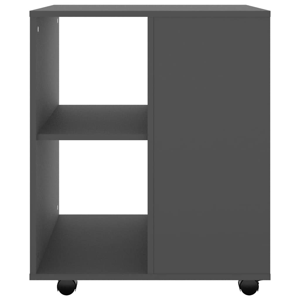 Rolling Cabinet Grey 60x53x72 cm Engineered Wood