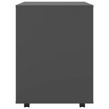 Rolling Cabinet Grey 60x53x72 cm Engineered Wood