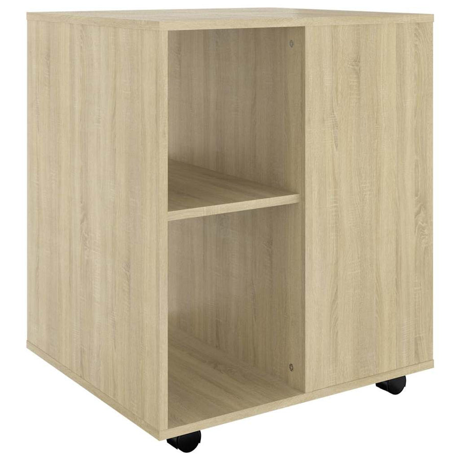 Rolling Cabinet Sonoma Oak 60x53x72 cm Engineered Wood