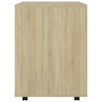 Rolling Cabinet Sonoma Oak 60x53x72 cm Engineered Wood