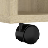 Rolling Cabinet Sonoma Oak 60x53x72 cm Engineered Wood - Low Angle