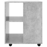 Rolling Cabinet Concrete Grey 60x53x72 cm Engineered Wood - Top-Down View