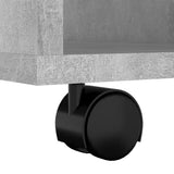 Rolling Cabinet Concrete Grey 60x53x72 cm Engineered Wood - Low Angle