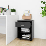 Rolling Cabinet Grey 46x36x59 cm Engineered Wood