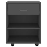 Rolling Cabinet Grey 46x36x59 cm Engineered Wood