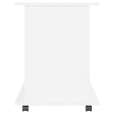 Rolling Cabinet White 60x45x60 cm Engineered Wood