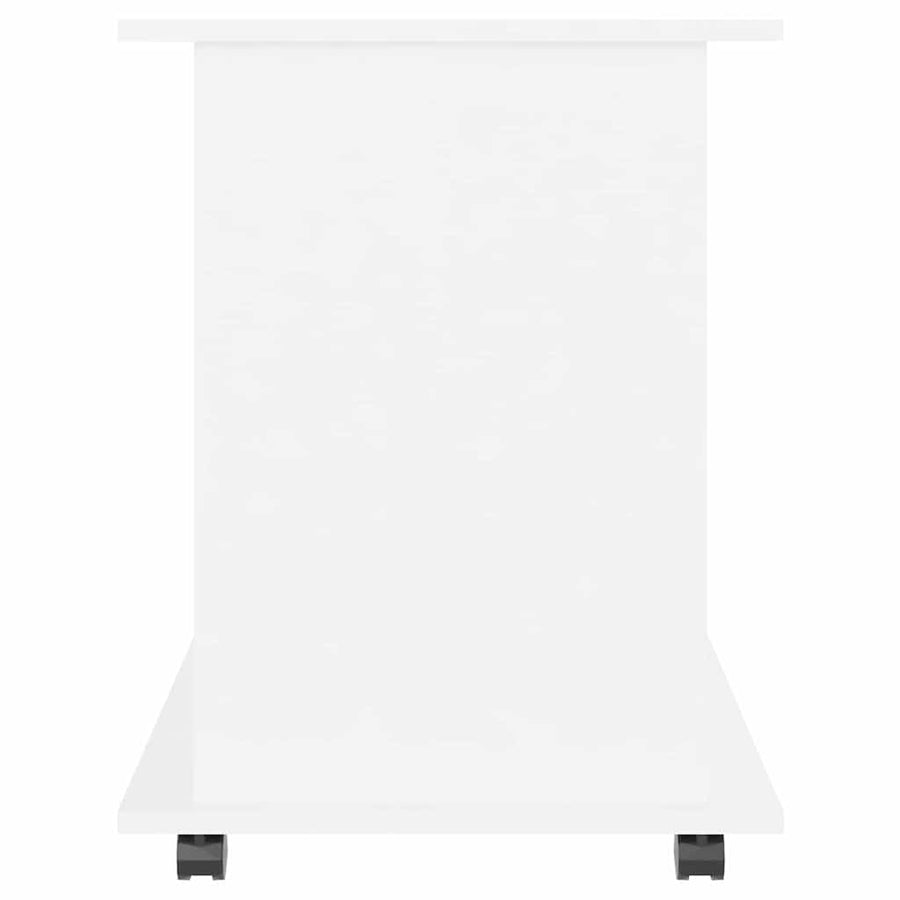 Rolling Cabinet White 60x45x60 cm Engineered Wood