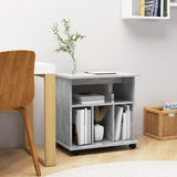 Rolling Cabinet Concrete Grey 60x45x60 cm Engineered Wood