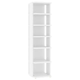 Shoe Cabinet White 27.5x27x102 cm Engineered Wood