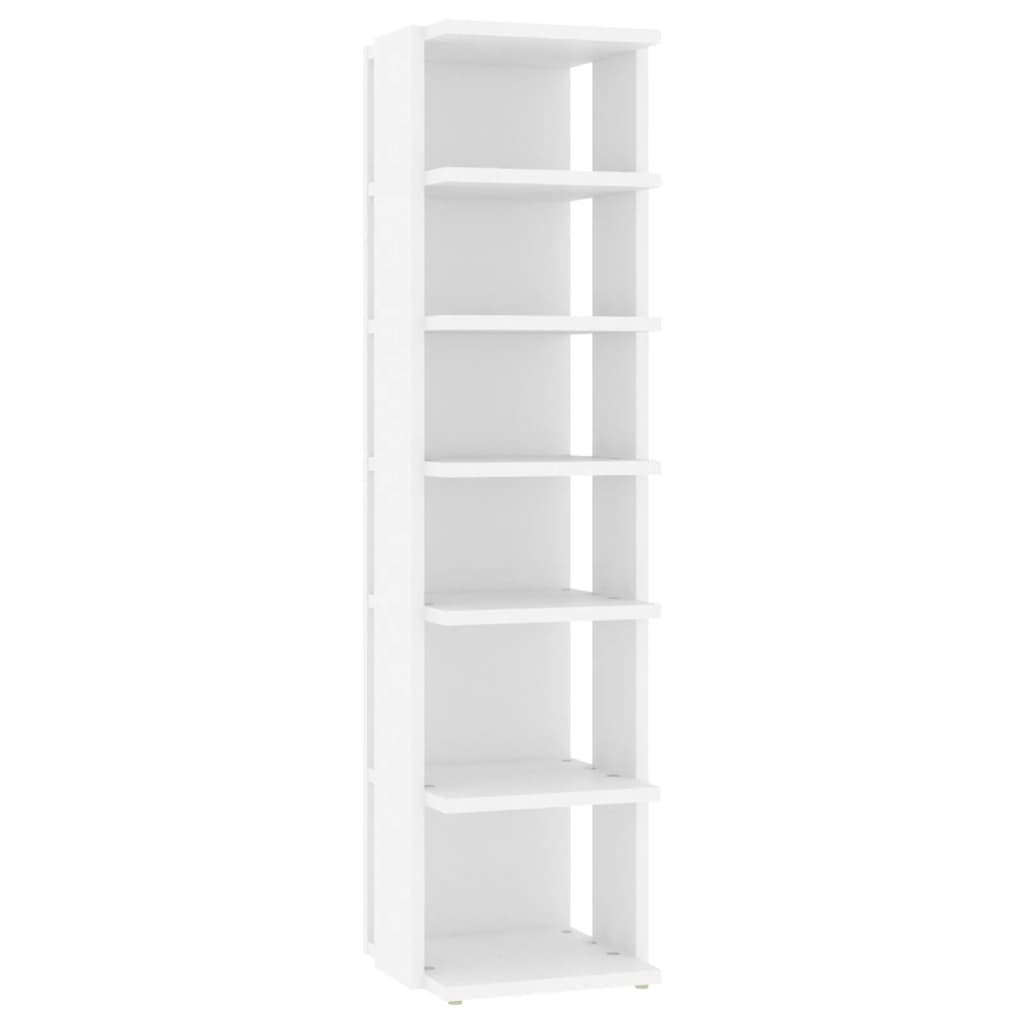 Shoe Cabinet White 27.5x27x102 cm Engineered Wood