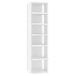 Shoe Cabinet White 27.5x27x102 cm Engineered Wood