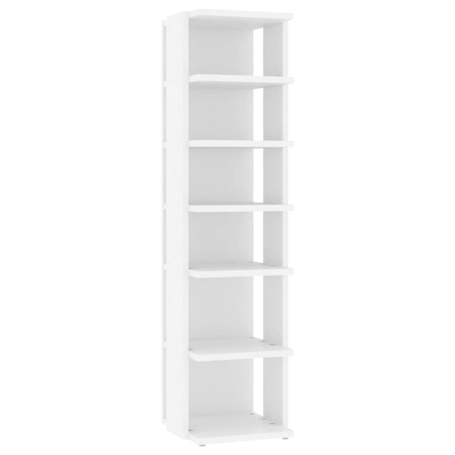 Shoe Cabinet White 27.5x27x102 cm Engineered Wood