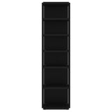 Shoe Cabinet Black 27.5x27x102 cm Engineered Wood