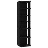 Shoe Cabinets 2 pcs Black 27.5x27x102 cm - Top-Down View