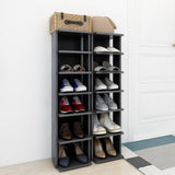 Shoe Cabinets 2 pcs Grey 27.5x27x102 cm