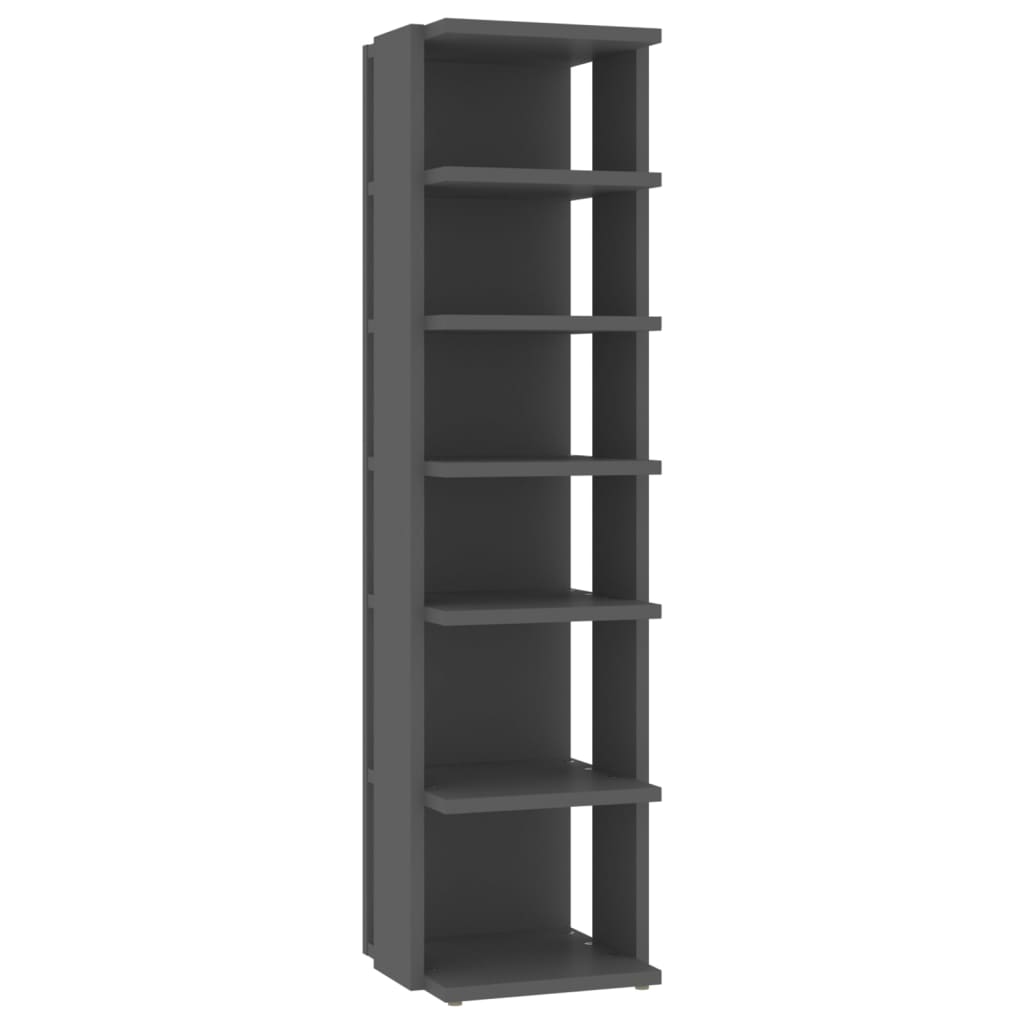Shoe Cabinets 2 pcs Grey 27.5x27x102 cm