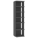 Shoe Cabinets 2 pcs Grey 27.5x27x102 cm