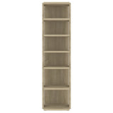 Shoe Cabinet Sonoma Oak 27.5x27x102 cm Engineered Wood