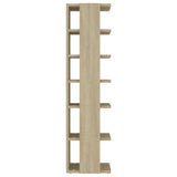 Shoe Cabinet Sonoma Oak 27.5x27x102 cm Engineered Wood - 45-Degree Angle