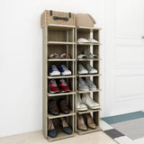 Shoe Cabinets 2 pcs Sonoma Oak 27.5x27x102 cm - Side View