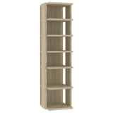 Shoe Cabinets 2 pcs Sonoma Oak 27.5x27x102 cm - Top-Down View