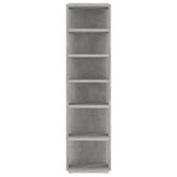 Shoe Cabinet Concrete Grey 27.5x27x102 cm Engineered Wood - Top-Down View