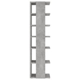 Shoe Cabinet Concrete Grey 27.5x27x102 cm Engineered Wood - 45-Degree Angle