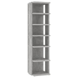 Shoe Cabinets 2 pcs Concrete Grey 27.5x27x102 cm - Top-Down View
