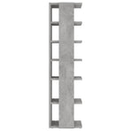 Shoe Cabinets 2 pcs Concrete Grey 27.5x27x102 cm