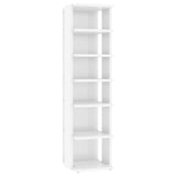 Shoe Cabinets 2 pcs High Gloss White 27.5x27x102 cm - Top-Down View