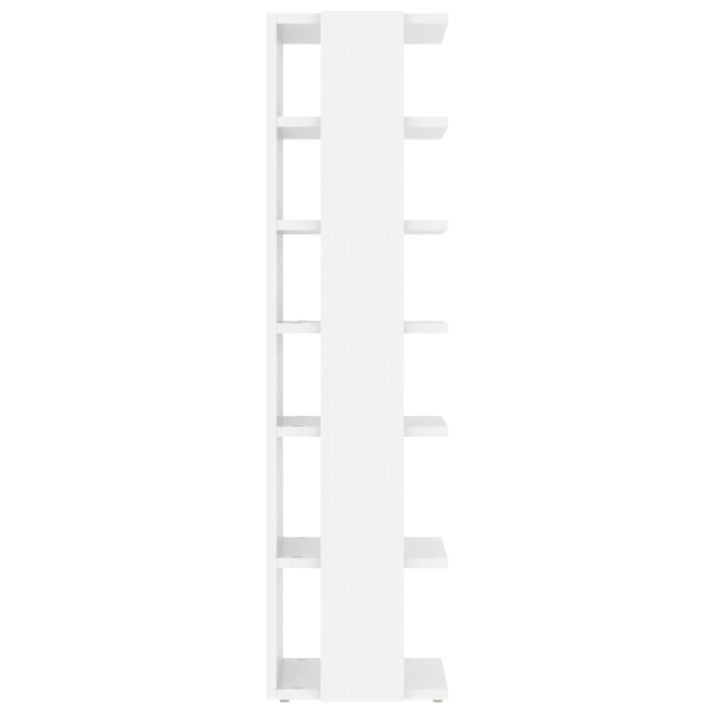 Shoe Cabinets 2 pcs High Gloss White 27.5x27x102 cm