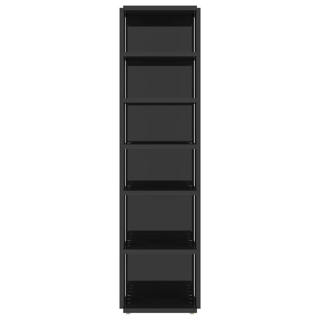 Shoe Cabinets 2 pcs High Gloss Black 27.5x27x102 cm