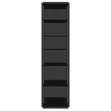 Shoe Cabinets 2 pcs High Gloss Black 27.5x27x102 cm
