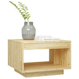 Coffee Table 50x50x33.5 cm Solid Pinewood - Side View