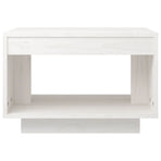 Coffee Table White 50x50x33.5 cm Solid Pinewood