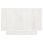Coffee Table White 50x50x33.5 cm Solid Pinewood