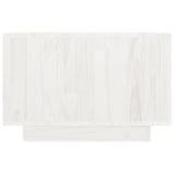 Coffee Table White 50x50x33.5 cm Solid Pinewood - 45-Degree Angle