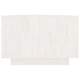Coffee Table White 110x50x33.5 cm Solid Pinewood