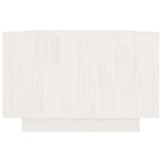 Coffee Table White 110x50x33.5 cm Solid Pinewood