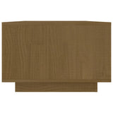 Coffee Table Honey Brown 110x50x33.5 cm Solid Pinewood - Rear View