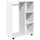 Wardrobe White 80x40x110 cm Engineered Wood