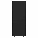 Wardrobe Black 80x40x110 cm Engineered Wood - Rear View