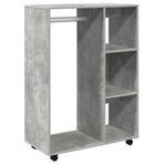 Wardrobe Concrete Grey 80x40x110 cm Engineered Wood