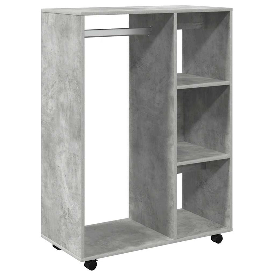 Wardrobe Concrete Grey 80x40x110 cm Engineered Wood