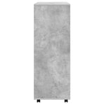 Wardrobe Concrete Grey 80x40x110 cm Engineered Wood