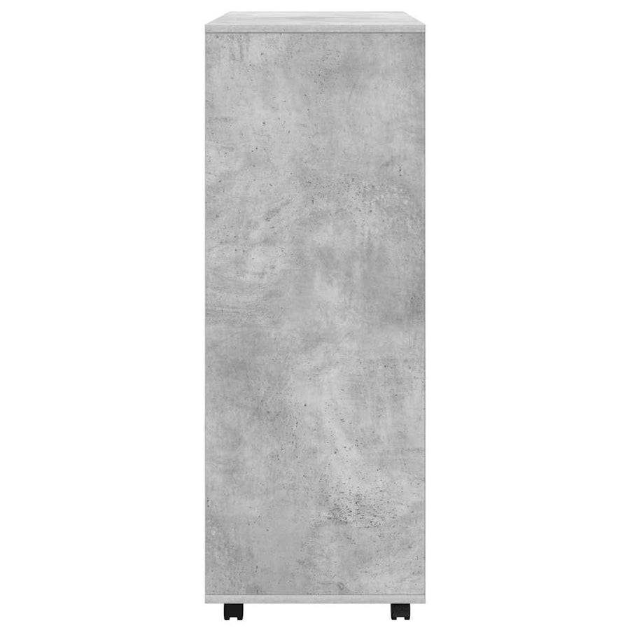 Wardrobe Concrete Grey 80x40x110 cm Engineered Wood
