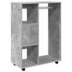Wardrobe Concrete Grey 80x40x110 cm Engineered Wood